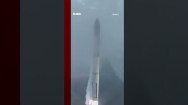 Elon Musk's SpaceX Starship has launched into space on its third attempt. #Space #Shorts #BBCNews