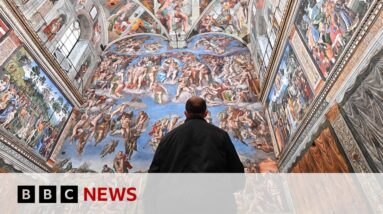 Sistine Chapel: A look inside after crowds leave | BBC News