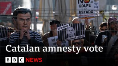 Spanish MPs to vote on amnesty bill for Catalan separatists | BBC News
