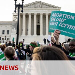 US Supreme Court hears arguments in abortion pill case | BBC News