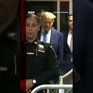 Man dies after setting himself on fire outside Donald Trump trial. #DonaldTrump #Shorts #BBCNews