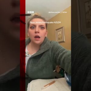 Rare 4.8-magnitude quake rattles New York and surrounding areas. #Shorts #BBCNews