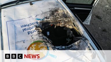 Israel minister denies Gaza aid convoy air strike was deliberate | BBC News