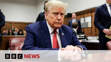 Donald Trump faces second day of hush-money trial | BBC News