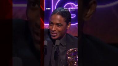 The award for best lead performance goes to Nadji Jeter #SpiderMan2 #BaftaGamesAwards #Shorts