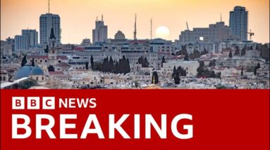 BREAKING: Iran launches “mass drone and missile attack” on Israel | BBC News