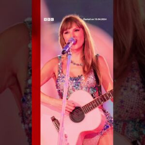 Taylor Swift releases surprise double album. #Shorts #TaylorSwift #BBCNews