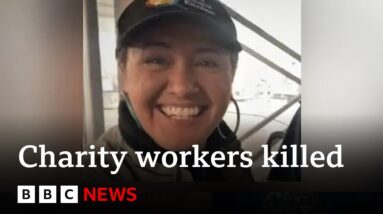 Charity suspends Gaza aid work after staff killed in Israeli strike | BBC News
