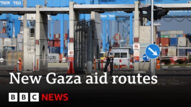 Israel says it will open new aid routes into Gaza after Joe Biden call | BBC News