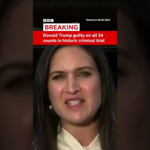 Trump has been convicted on all 34 counts of falsifying business records. #DonaldTrump #BBCNews