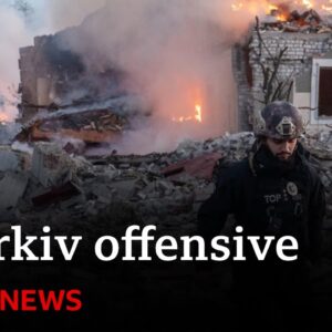 Frontline fighting:  Russia gains ground in shock offensive north of Kharkiv | BBC News