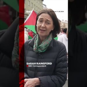 Thousands are protesting in Malmo against Israel’s inclusion in Eurovision. #Eurovision #BBCNews