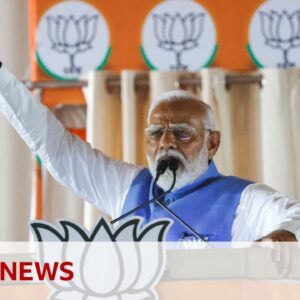 India election: Modi's hopes of landslide election win fade, early trends suggest | BBC News