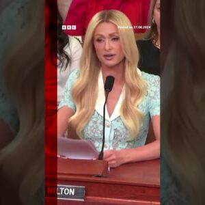 Paris Hilton shared her experience of the so-called troubled teen industry. #ParisHilton #BBCNews