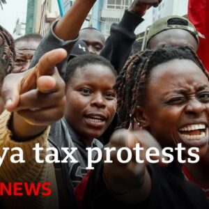 Protests in Nairobi over Kenya government's tax hikes | BBC News