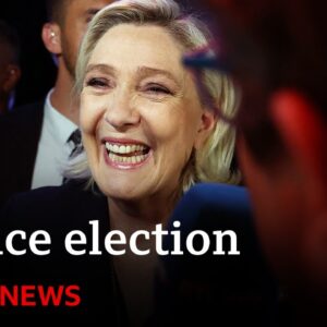 France’s far right celebrates lead after first round of parliamentary elections | BBC News