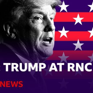 LIVE: Donald Trump set for speech at Day 4 of Republican convention | BBC News