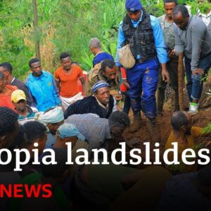 Ethiopia landslide rescuers pull 229 bodies from mud | BBC News