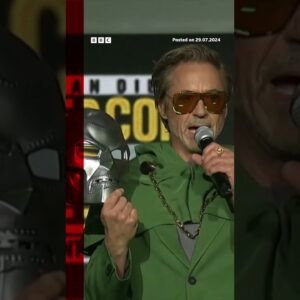Fans react as Robert Downey Jr returns to Marvel as Doctor Doom. #MCU #ComicCon #BBCNews