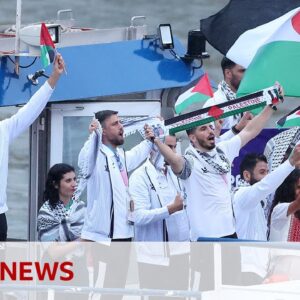 The Palestinian Olympic athletes competing in Paris 2024 | BBC News