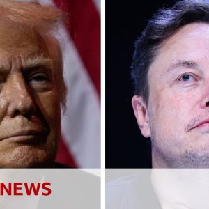 Elon Musk hosts friendly discussion with Donald Trump on X after tech delays | BBC News