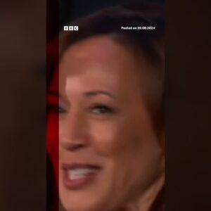 Crowd chants "thank you Joe" and gives standing ovation for President Biden at DNC #DNC #BBCNews