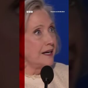 Hillary Clinton tells crowd ‘I wish my mother and Kamala’s mother could see us now' #DNC #BBCNews