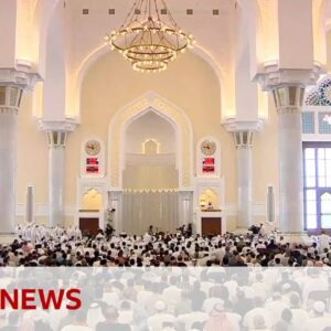 Mourners gather as Hamas leader Ismail Haniyeh is buried in Doha, Qatar | BBC News