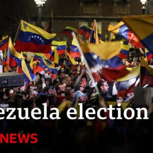 Protests across Venezuela as election dispute goes on | BBC News