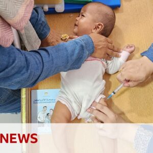 WHO exceeds target for Gaza polio vaccinations as campaign continues | BBC News