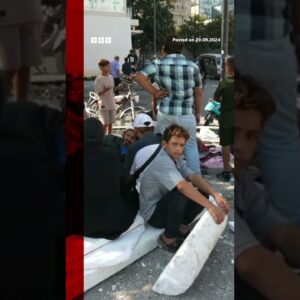 Buildings in Beirut left in rubble as Israel continues strikes on Lebanon. #Beirut #Lebanon #BBCNews