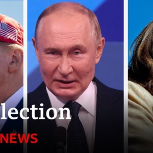 Donald Trump reacts to Vladimir Putin endorsing Kamala Harris as next US president | BBC News