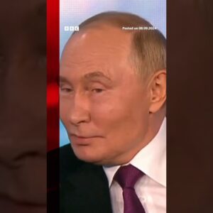 Donald Trump reacts to Putin saying he'd prefer Kamala Harris as US president. #USElection #BBCNews