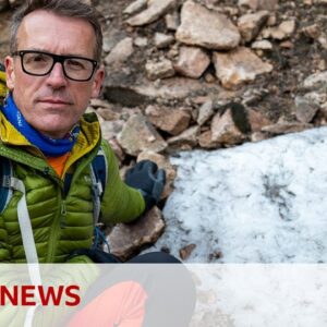 UK's long-lasting snow patch melts away | BBC News