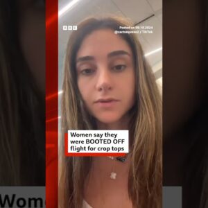 Women say there were kicked off flight for wearing crop tops. #SpiritAirlines #US #BBCNews