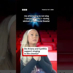 Ariana and Cynthia on singing in cinemas. #WickedMovie #BBCNews