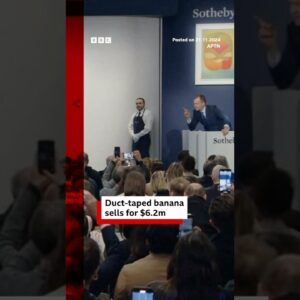 Duct-taped banana artwork sells for $6.2m in NYC. #Art #NYC #BBCNews