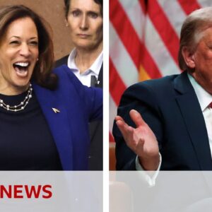 US election: Kamala Harris and Donald Trump target swing states in southwest | BBC News