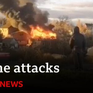 Ukraine and Russia exchange drone attacks | BBC News