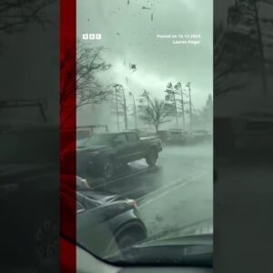 Tornado in California injures at least four after striking a parking lot. #US #Tornado #BBCNews