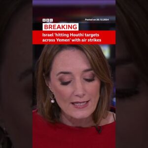 Israel says it has hit "Houthi terrorist" targets across Yemen with air strikes. #BBCNews