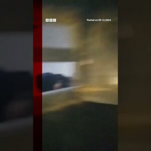 Moment women are freed from notorious Syrian prison. #Syria #BBCNews