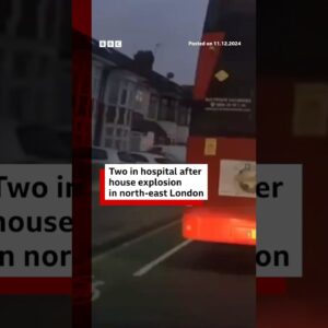 Two people are in hospital after a house explosion in north-east London. #London #BBCNews