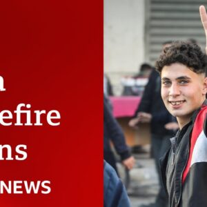 Gaza ceasefire begins after delay as Hamas names first Israeli hostages to be freed | BBC News