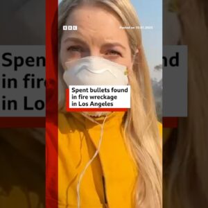 Spent bullets found in wreckage in Los Angeles. #LosAngeles #California #BBCNews