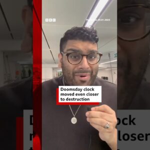 Doomsday clock moved even closer to destruction. #DoomsdayClock #Oppenheimer #BBCNews