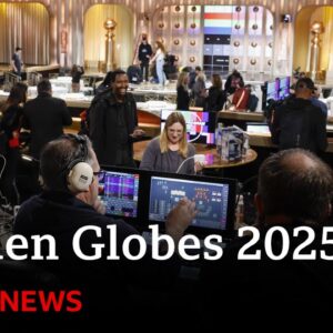 Behind the scenes as Hollywood prepares for Golden Globe Awards 2025 | BBC News