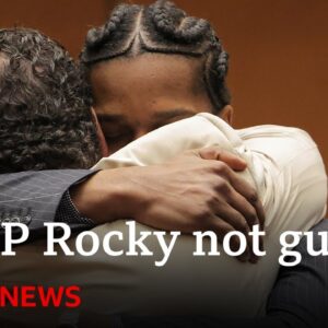 A$AP Rocky not guilty of firearm assault on LA street | BBC News