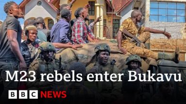 Rwanda-backed rebels capture second city in DR Congo | BBC News