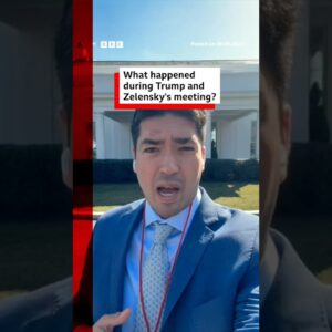 What happened during Donald Trump and Volodymyr Zelensky's meeting? #BBCNews
